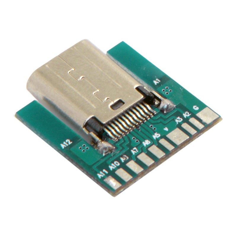 JSER DIY 24pin USB 3.1 Type-C Female Socket Connector SMT Type with PC Board - Image 2